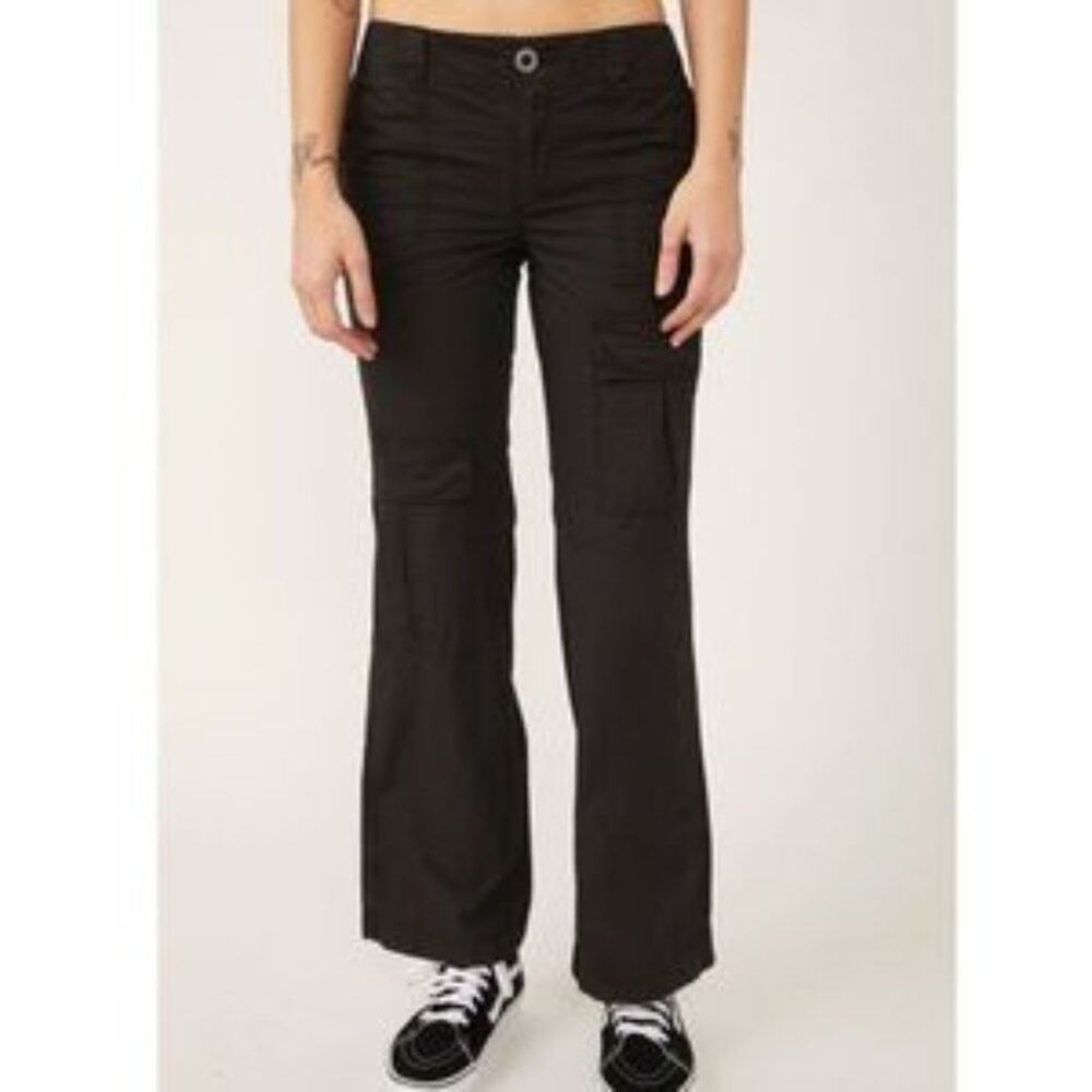 FREE PEOPLE THE THING IS LOW RISE COTTON UTILITY PANTS SIZE 4 BRAND NEW